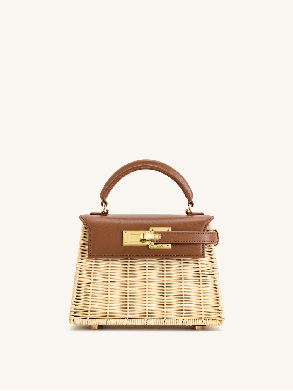 JW PEI Elise Natural Rattan Weaving Handbag